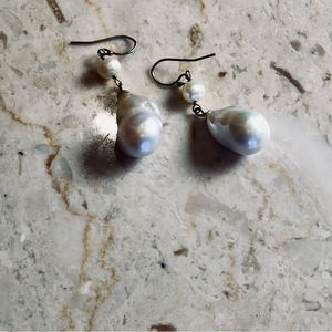 Fresh Water Baroque Pearl Earrings